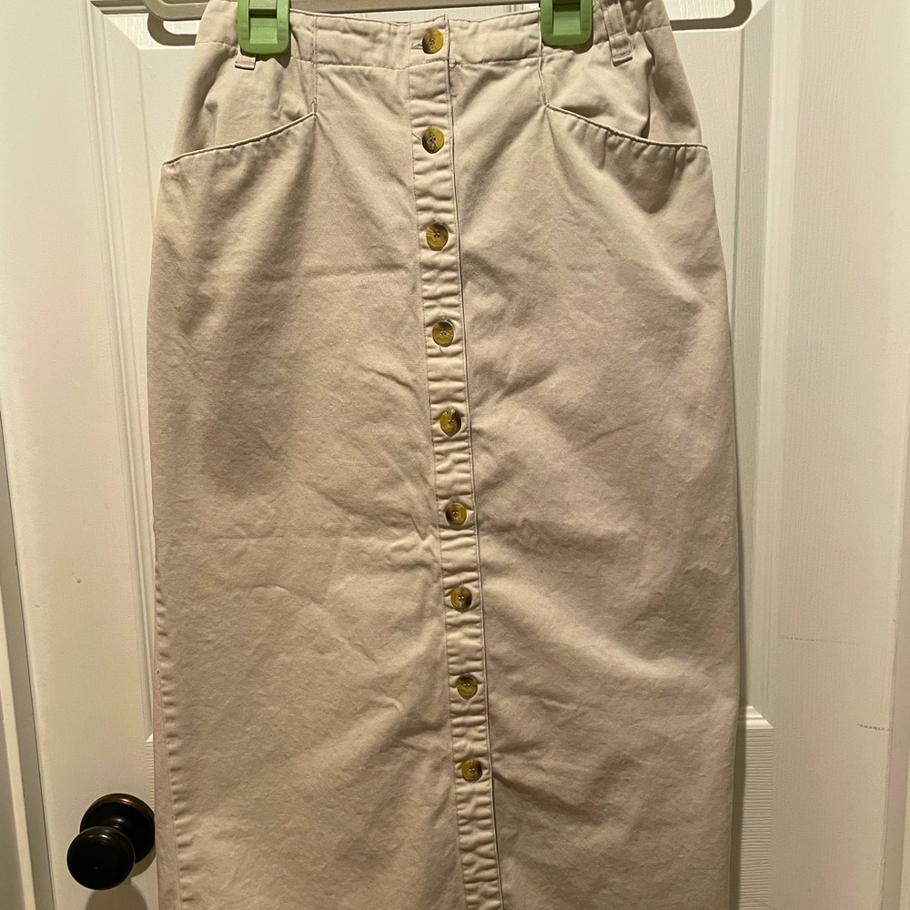 Tan denim SZ 8 TY Original Wear 100% cotton skirt